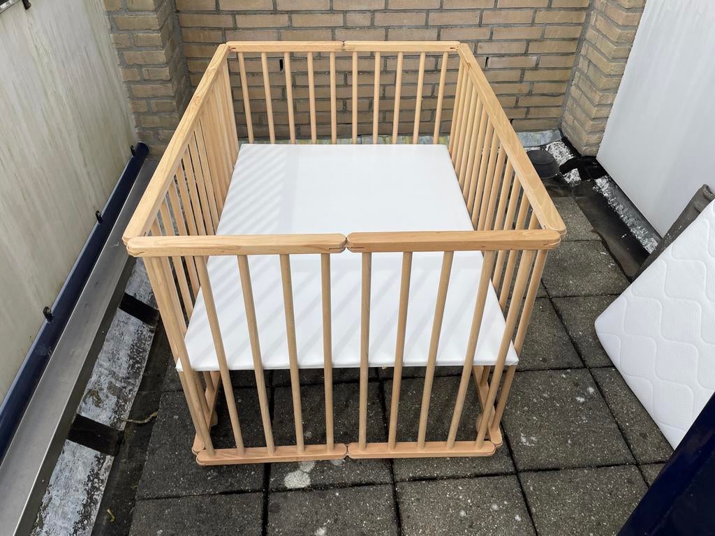 Petit Amelie box met matras en Koeka boxzak - Inklapbaar, Kinderen en Baby's, Ophalen, Zo goed als nieuw, Rechthoekig, Boxkleed