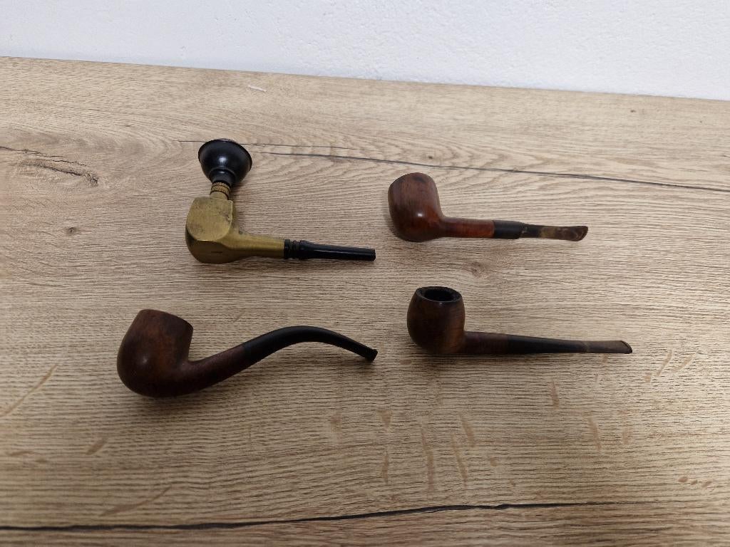 Verzameling pijpen 4 stuks, Gebruikt, -, -, Ophalen of Verzenden