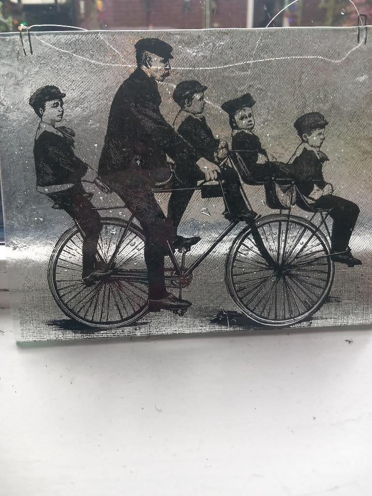 Raampaneel, Ophalen of Verzenden, Zo goed als nieuw, Glas, Overige stijlen