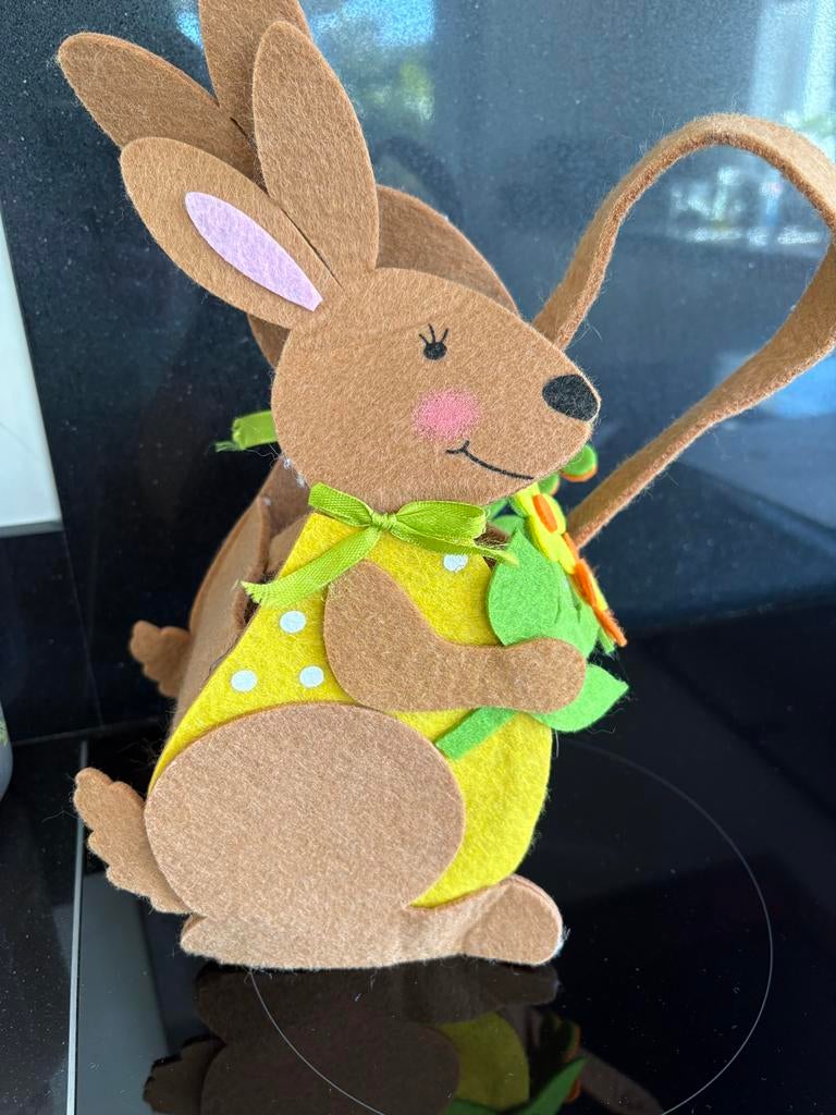 Paasmandje vilt, Ophalen of Verzenden