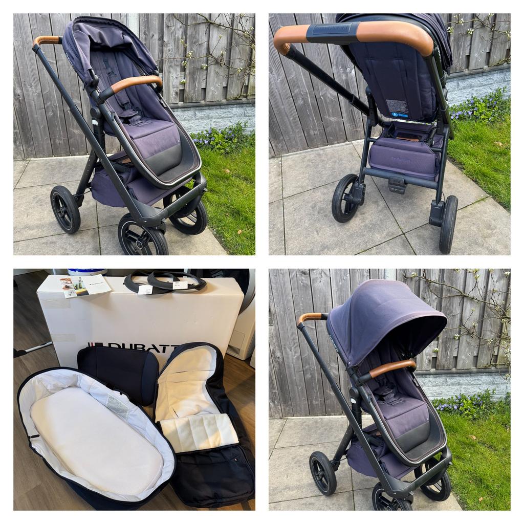 Dubatti kinderwagen blauw incl Dubatti voetenzak, Kinderen en Baby's, Kinderwagens en Combinaties, Gebruikt, Kinderwagen, Overige merken