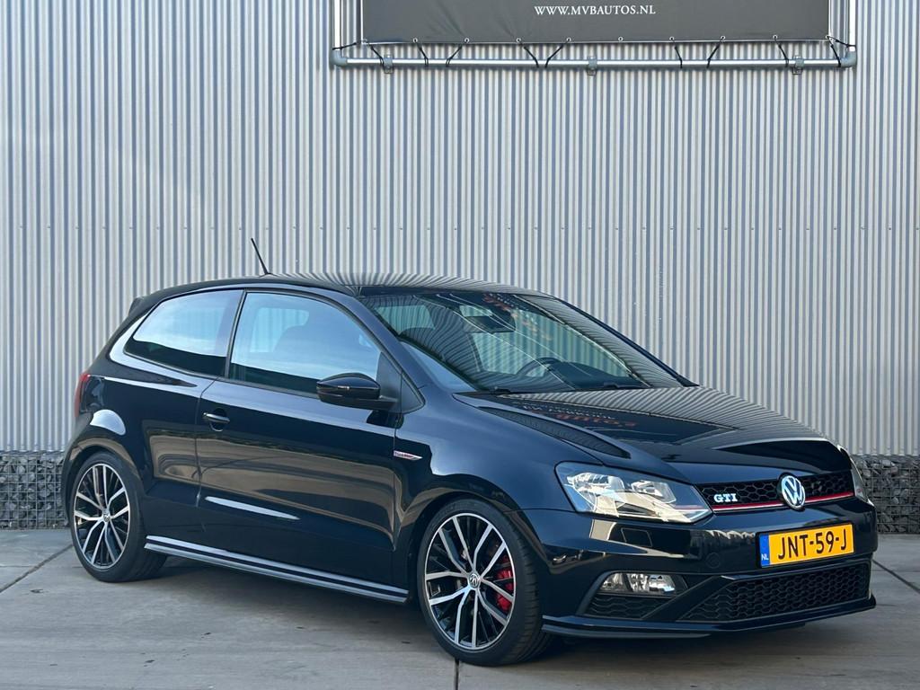 Volkswagen POLO 1.8 TSI GTI, clima, navi, onderhoudshistorie, Voorwielaandrijving, Stof, Gebruikt, Zwart