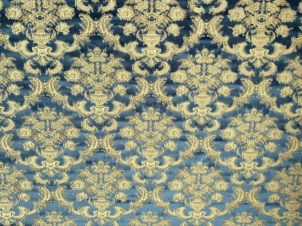 Suam&Viebahn Classic; blauw+goud+beige; barok meubelstof, Hobby en Vrije tijd, Stoffen en Lappen, Blauw, 120 cm of meer, Nieuw