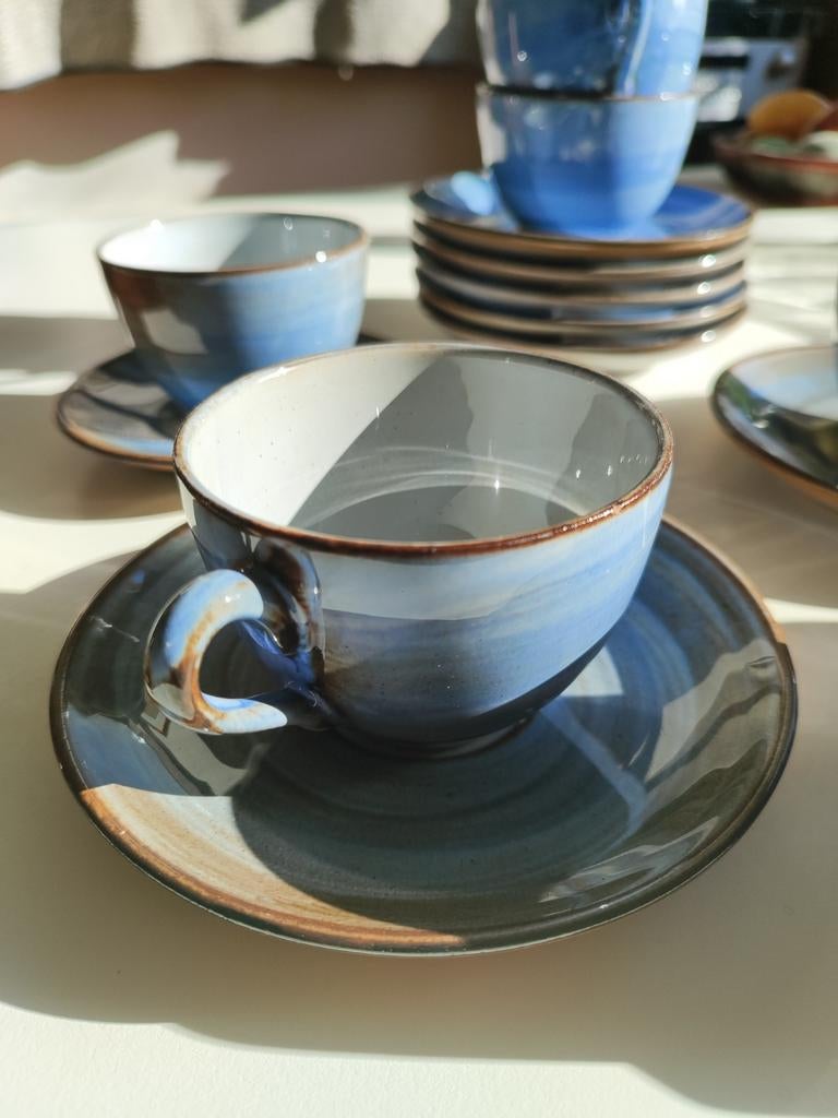 Kop en schotels servies, Ambacht Volendam, Antiek en Kunst, Ophalen of Verzenden