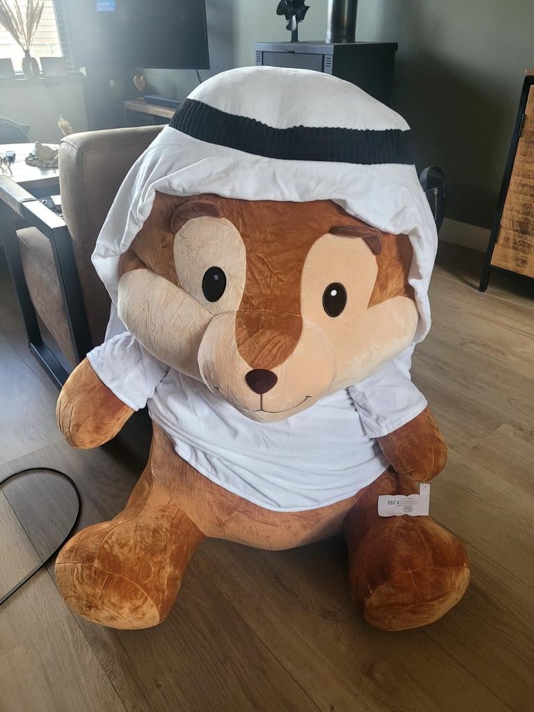 Grote knuffel beer, Ophalen