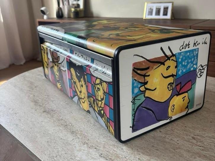 Herman Brood x Brabantia broodtrommel – design / vintage, Verzamelen, Blikken, Ophalen of Verzenden, Gebruikt, Overige