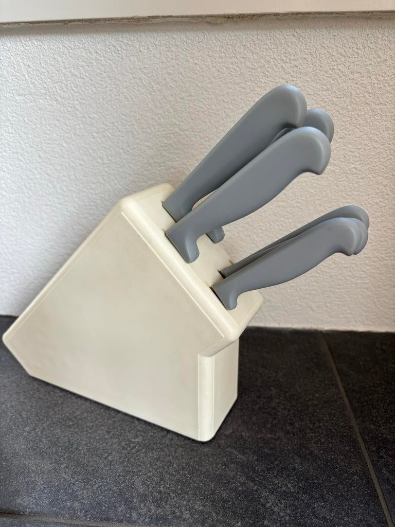 Messenblok met 6 messen, Ophalen of Verzenden, Kunststof