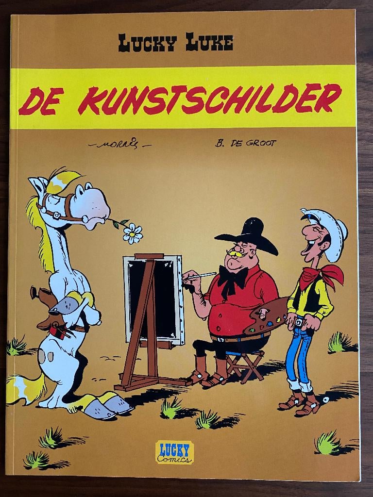 Lucky Luke - De Kunstschilder, Eén stripboek, Ophalen of Verzenden, Zo goed als nieuw, Morris