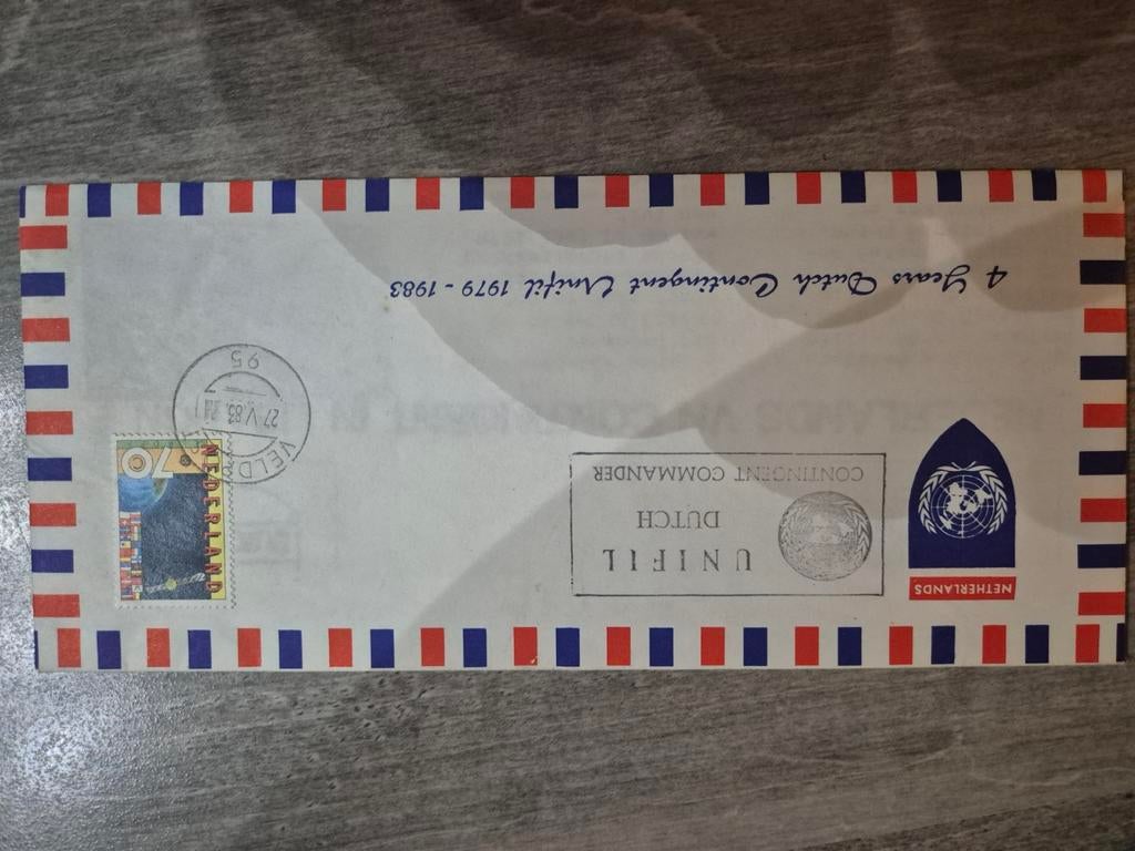 post Libanon unifil, Londen Melbourne vlucht, kinderpostze, Ophalen of Verzenden, Envelop