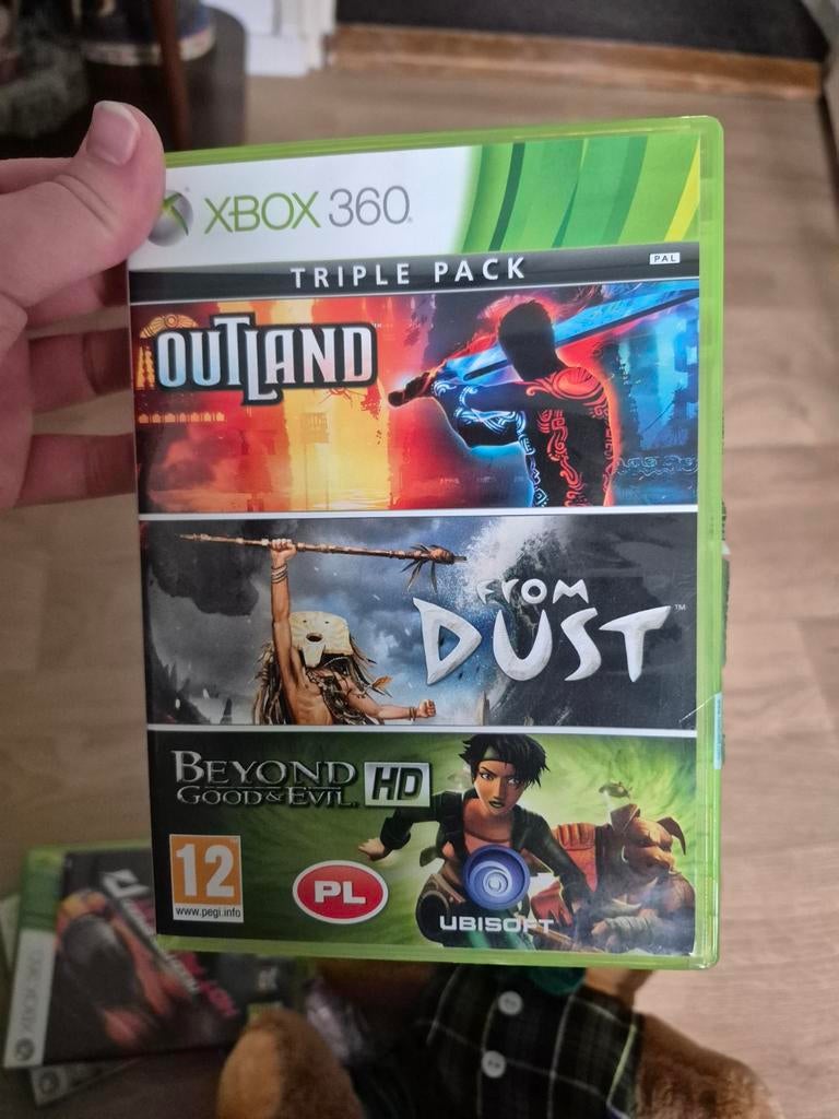 Xbox 360 Triple Pack:Outland, From Dust, Beyond Good & Evil, Avontuur en Actie, Online, Gebruikt, 1 speler