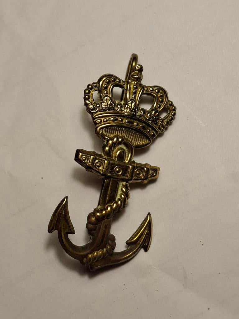 Koninklijk Marine pet embleem, Ophalen of Verzenden, Marine, Nederland, Embleem of Badge