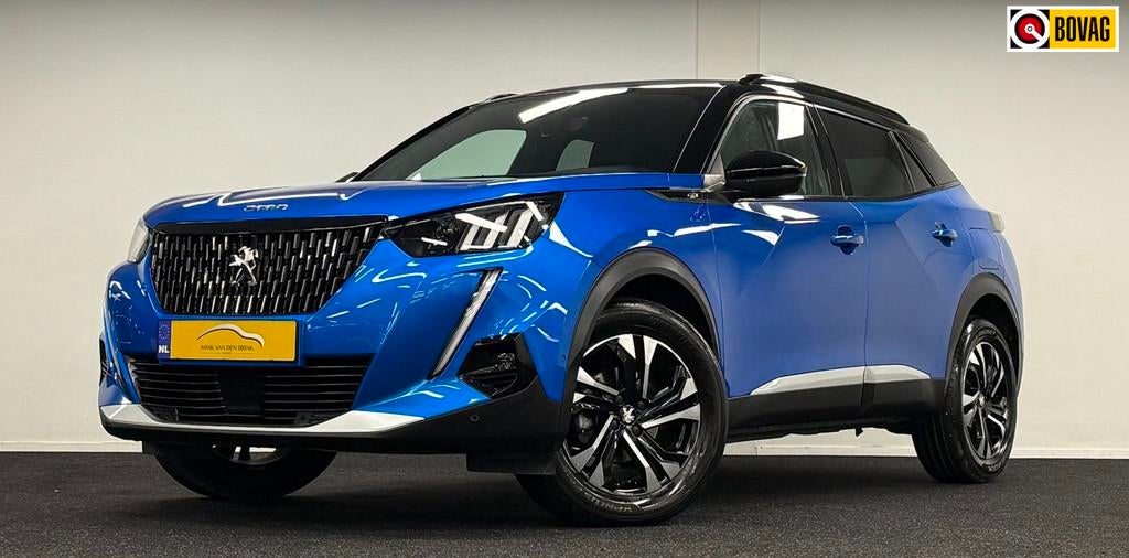Peugeot 2008 1.2 PureTech GT Pack*Automaat*DigiDisplay*Camer, Gebruikt, Zwart, 1199 cc, Blauw