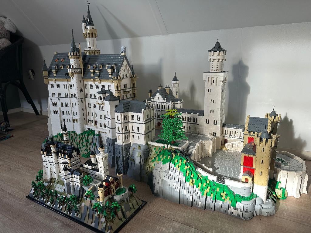 MOC-123380 Neuschwanstein Kasteel 57640 bouwstenen, Kinderen en Baby's, Speelgoed | Bouwstenen, Ophalen, Zo goed als nieuw, Overige merken