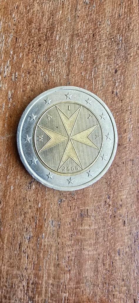 2 euro Malta 2008 misslag., Postzegels en Munten, Munten | Europa | Euromunten, Ophalen of Verzenden, Malta, 2 euro