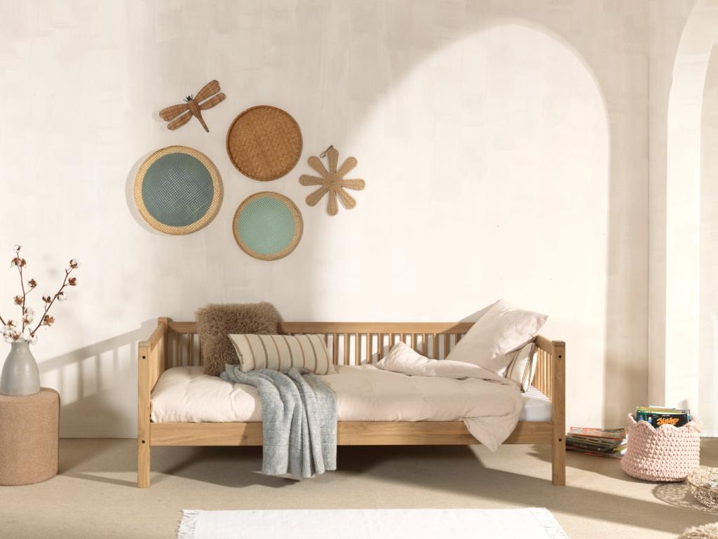 Forrest Oak kajuitbed - 90x200 - Massief eiken, Niet ingevuld, Niet ingevuld, Niet ingevuld