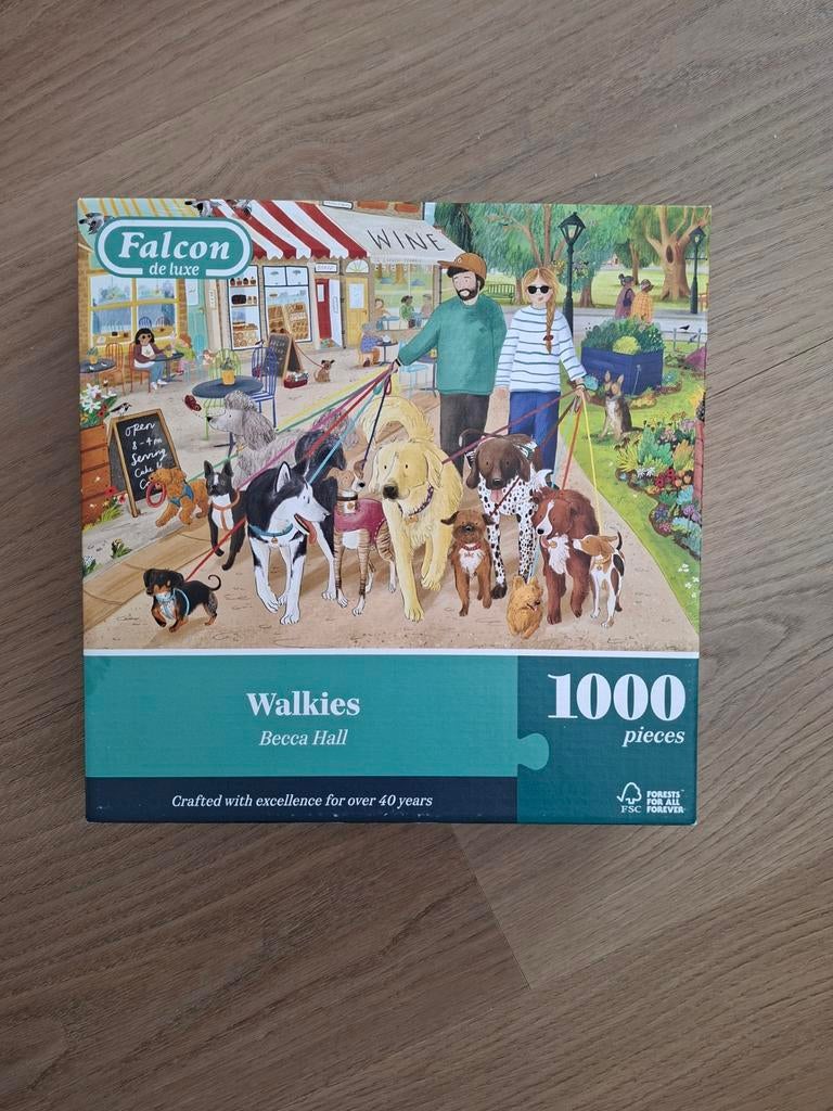 Mooie falcon puzzel van 1000 stuks compleet, Hobby en Vrije tijd, Ophalen of Verzenden, 500 t/m 1500 stukjes, Zo goed als nieuw