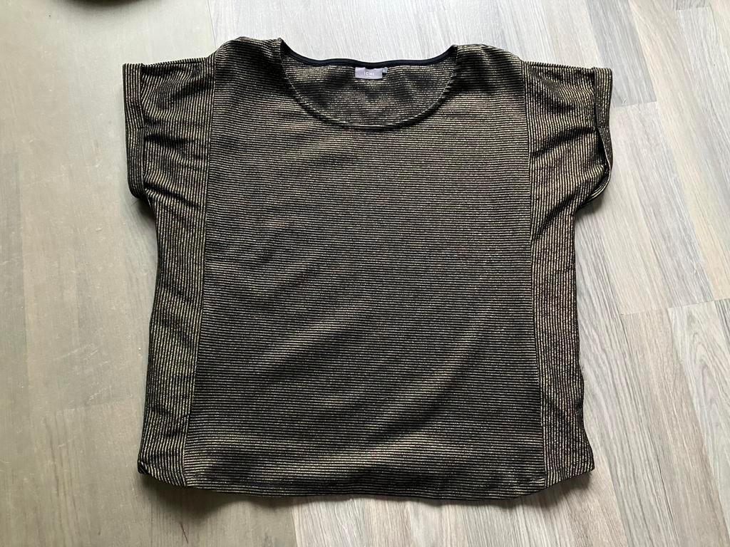 Super mooi goudkleurig shirt van ICHI maat Xl koopje, Ophalen of Verzenden, Zo goed als nieuw, Maat 38/40 (M), Blauw