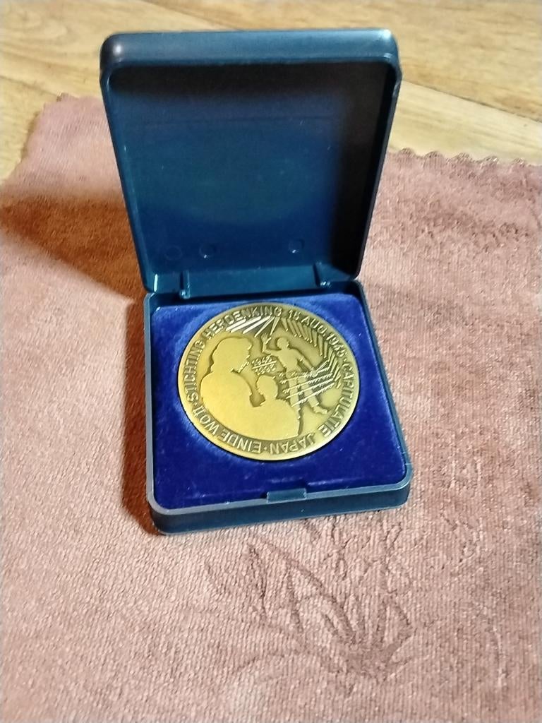 Herdenkingspenning 1945-1995, Ophalen of Verzenden, Brons