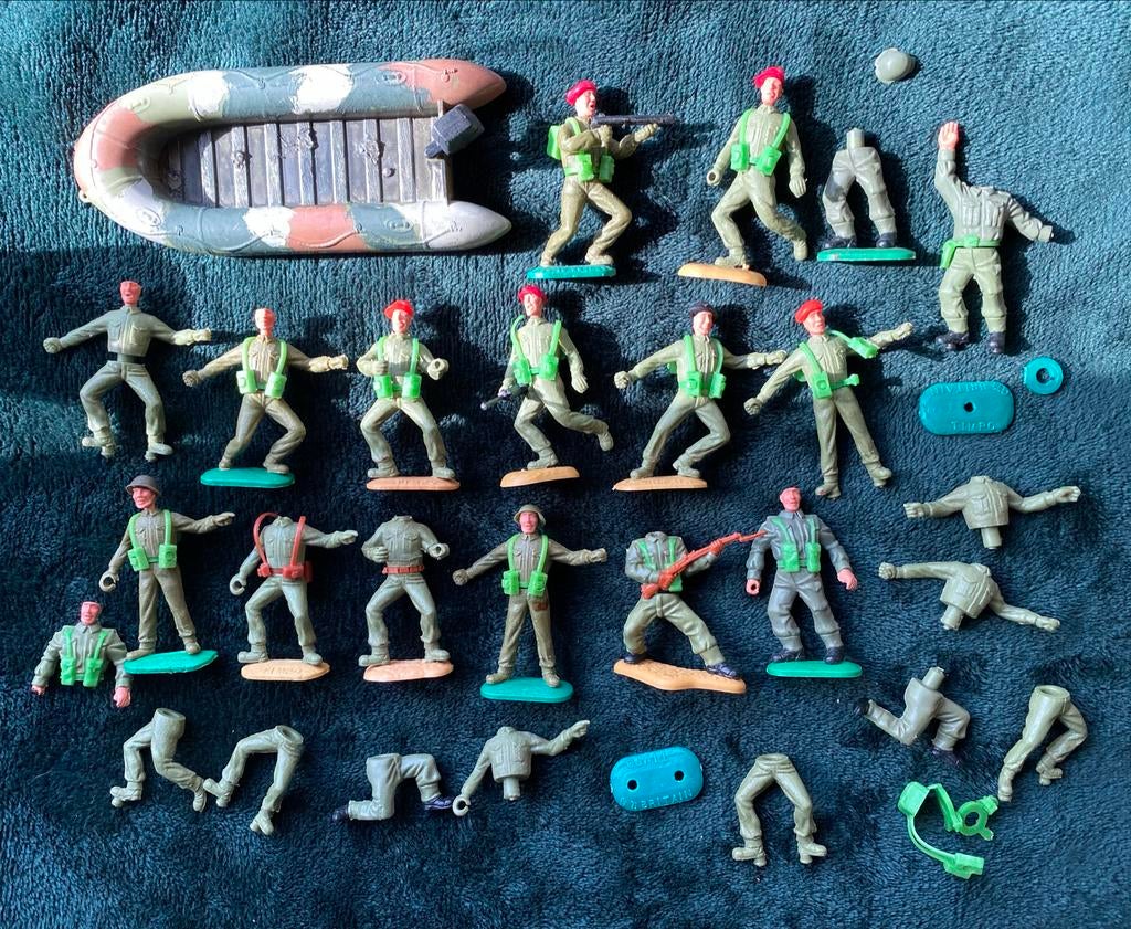 Timpo Soldaten Airborne Militaire Figuurtjes 1:32 Speelgoed, Ophalen of Verzenden, Gebruikt