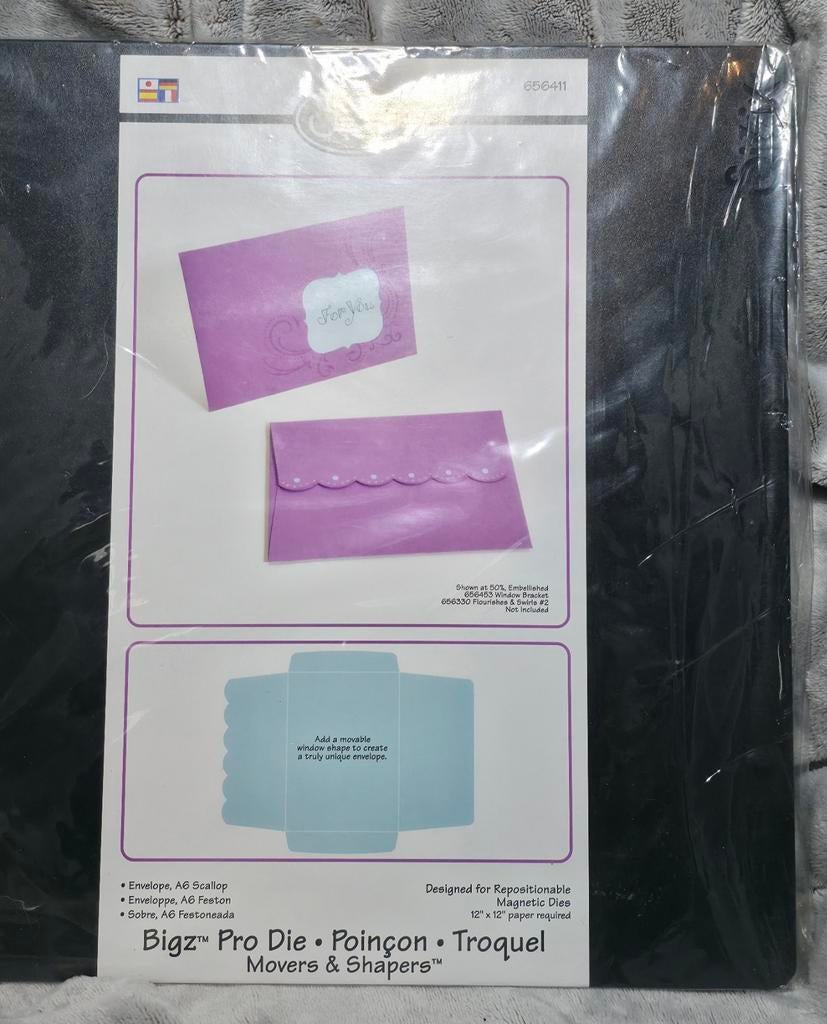 Sizzix Bigz Pro Die - Enveloppen A6 Scallop, Ophalen of Verzenden, Nieuw, Overige thema's, Pons of Mal