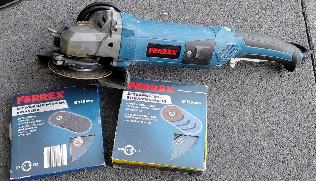 Ferrex slijptol met schijven, Doe-het-zelf en Verbouw, Gereedschap | Slijpmachines, Ophalen of Verzenden