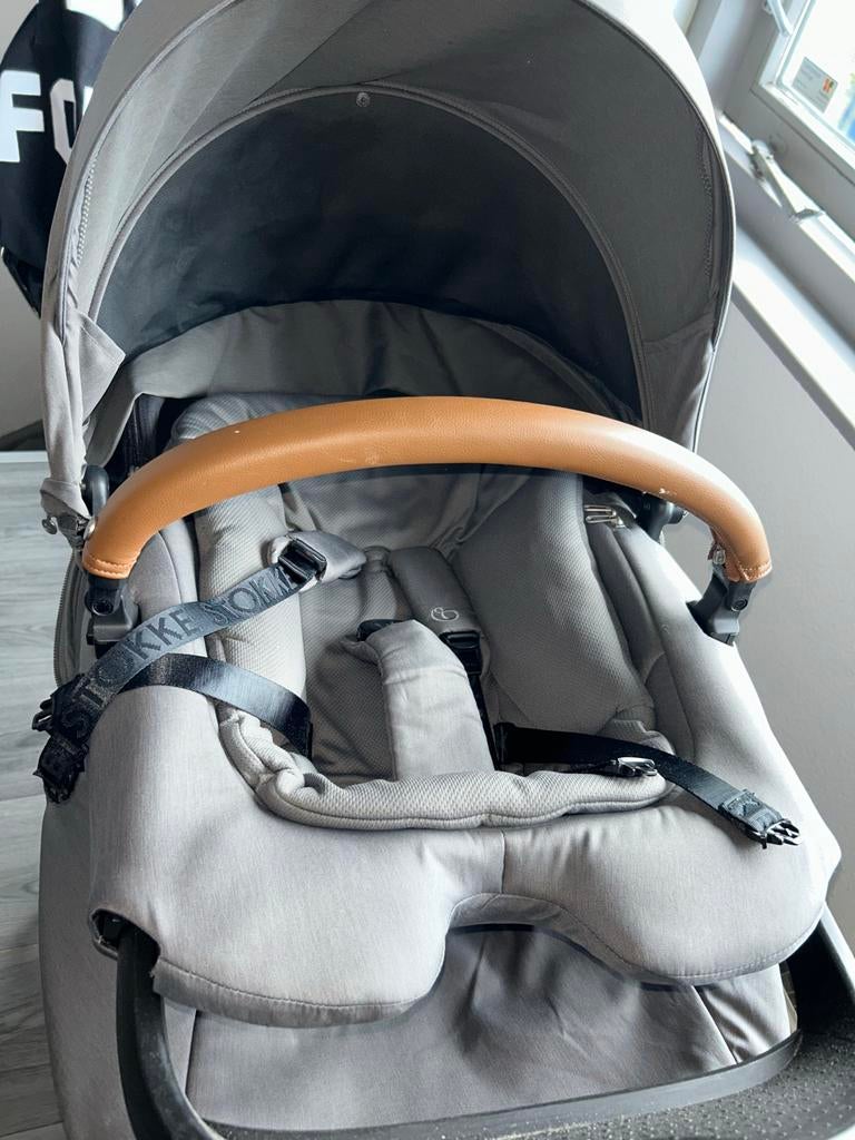 Stokke Kinderwagen Compleet met Accessoires, Overige merken, Gebruikt, Combiwagen, Verstelbare duwstang