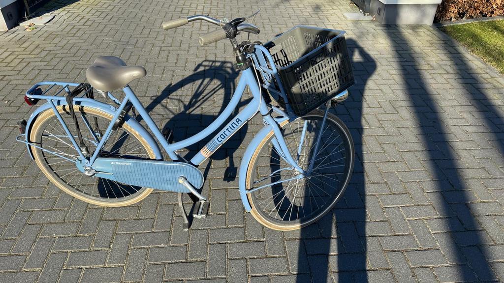 Cortina blauw zgan 28 inch, Ophalen, Zo goed als nieuw, Overige merken, Versnellingen