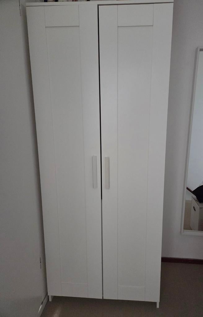 Witte kledingkast Brimnes, Ophalen, Gebruikt, 50 tot 100 cm, 150 tot 200 cm