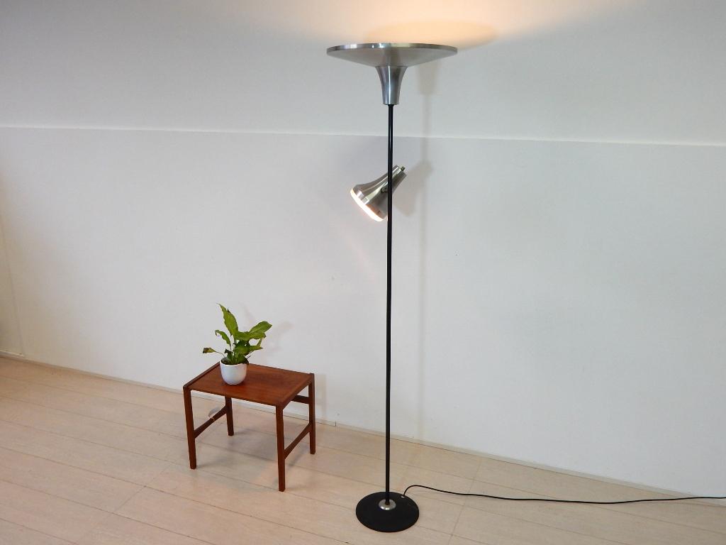 retro vintage lamp design vloerlamp staanlamp jaren 60 / 70, Gebruikt, ., Vintage, Ophalen of Verzenden