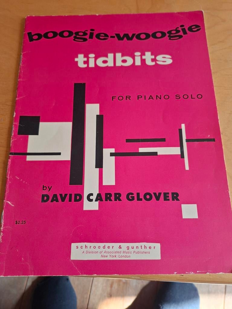 Piano Bladmuziek - Boogie Woogie Tidbits - David Carr Glover, Muziek en Instrumenten, Gebruikt, Ophalen of Verzenden, Thema, Jazz