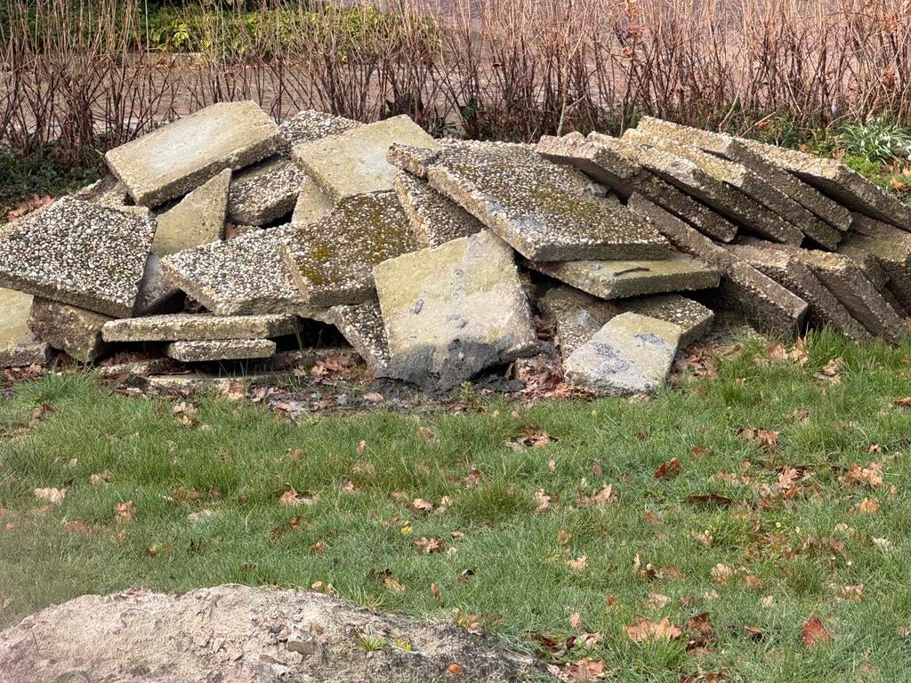 Gratis grindtegels, Tuin en Terras, Ophalen, Gebruikt, Overige materialen, Overige typen