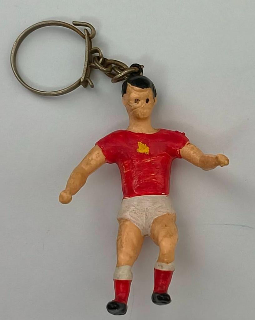 Voetbal poppetjes sleutelhangers 4 x, Ophalen of Verzenden, Zo goed als nieuw, Sport