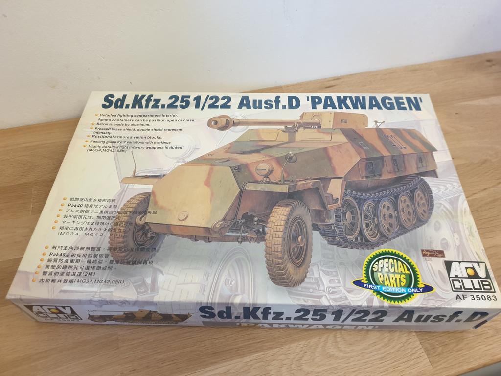 AFV Club 1:35 Sd.Kfz. 251/22 Pakwagen (First Edition), Overige merken, Tank, 1:32 tot 1:50, Nieuw