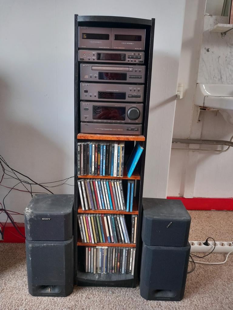 Sony Mini Hi-Fi Component System MHC-6600 met speakers, Audio, Tv en Foto, Stereo-sets, Ophalen, Cassettedeck, Sony