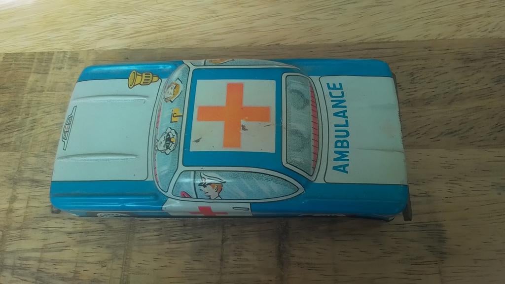 Blikken ambulance, Verzamelen, Speelgoed, Ophalen of Verzenden