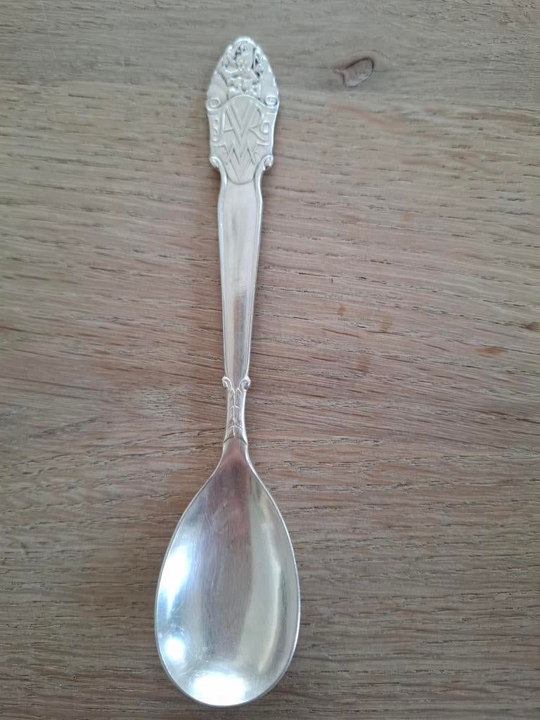 Dessertlepel Avro 1934, verzilverd, Antiek en Kunst, Ophalen of Verzenden
