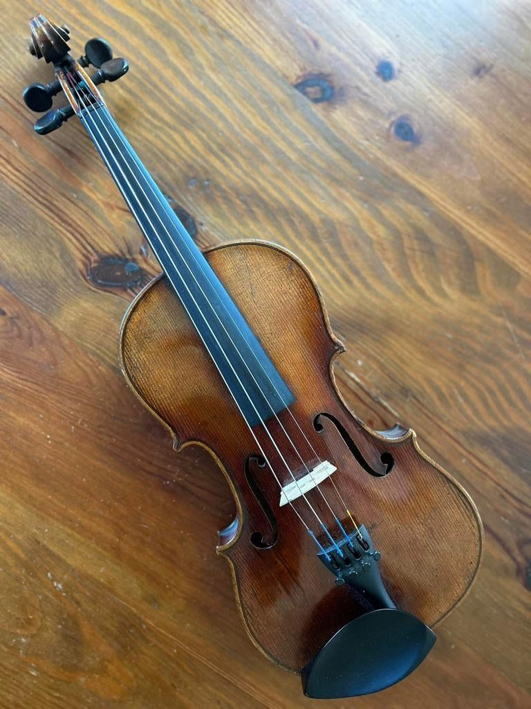 Duitse viool 4/4 ongeveer 1910, Muziek en Instrumenten, Strijkinstrumenten | Violen en Altviolen, Ophalen, Gebruikt, 4/4-viool