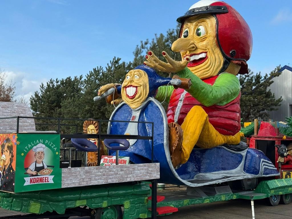 Carnavalswagen, Ophalen, Gebruikt