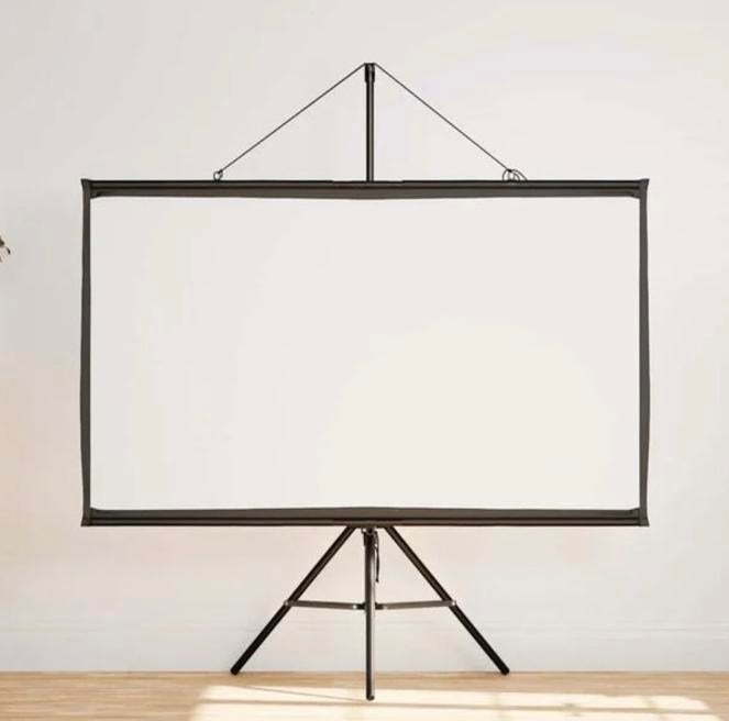 vidaXL Projectiescherm met statief 72 inch 16:9, Audio, Tv en Foto, Projectieschermen, Ophalen, Zo goed als nieuw