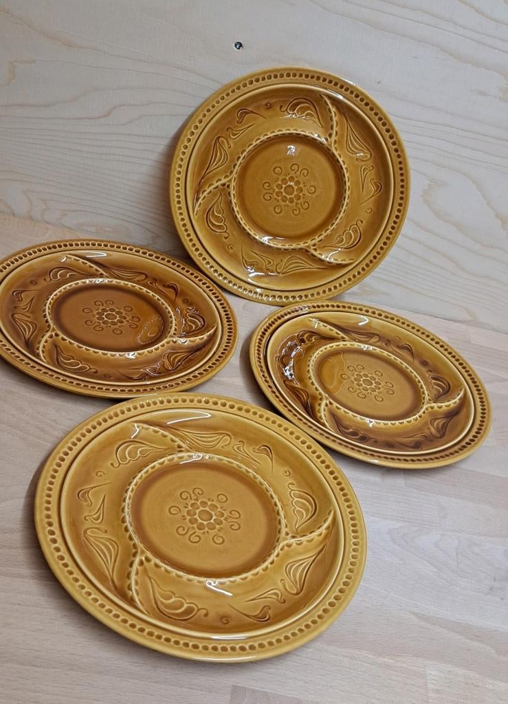 BBQ of fondue borden - Barbotine, Ophalen of Verzenden