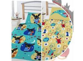 Bing Konijn Dekbedovertrek 135 x 200 cm - Bing All Over, Kinderen en Baby's, Kinderkamer | Beddengoed, Overige kleuren, Jongetje of Meisje