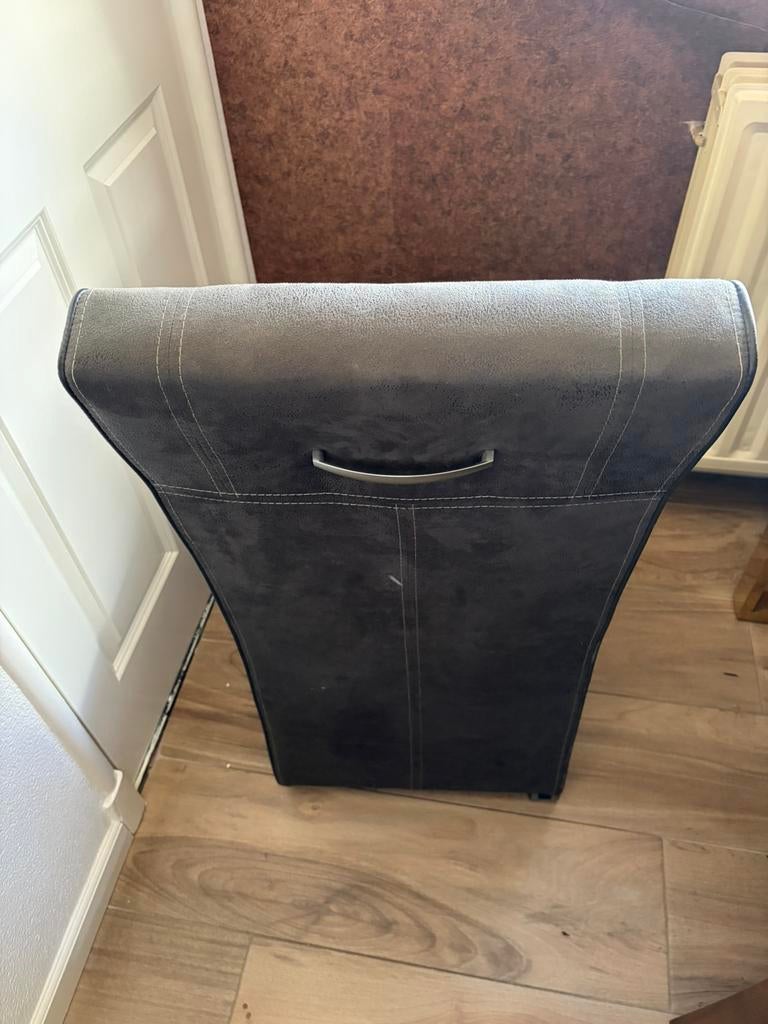 4 eetkamerstoel met wieltjes, Huis en Inrichting, Stoelen, Ophalen of Verzenden, Gebruikt