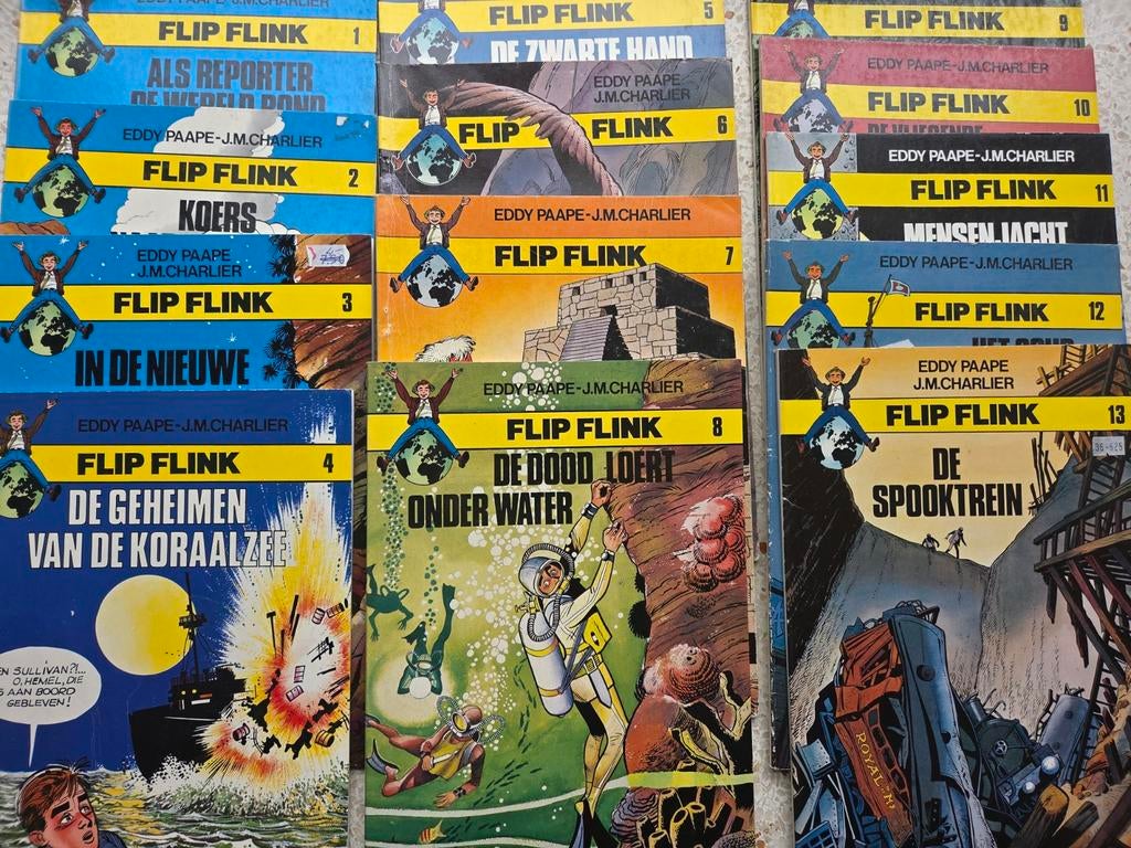 flip flink 1 t/m 13, Eén stripboek, Verzenden, Zo goed als nieuw, Eddy Paape.