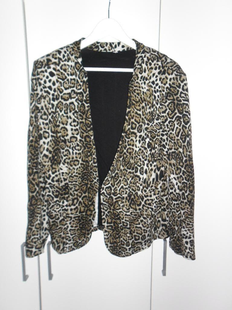 Miss Etam Panter Print Colbert Jasje Maat 46, Bruin, Maat 46/48 (XL) of groter, Ophalen of Verzenden, Zo goed als nieuw