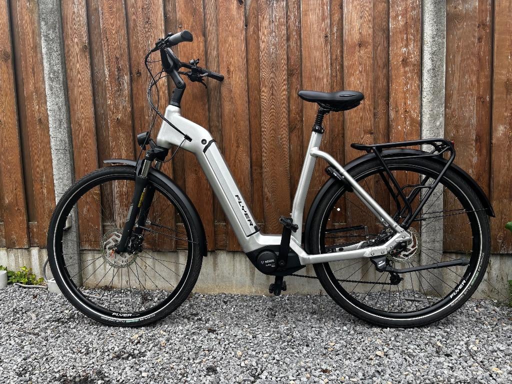 Flyer GoTour 6 3.10 elekt. fiets (slechts 389 km gelopen), Zo goed als nieuw, 50 km per accu of meer, 55 tot 59 cm, Ophalen