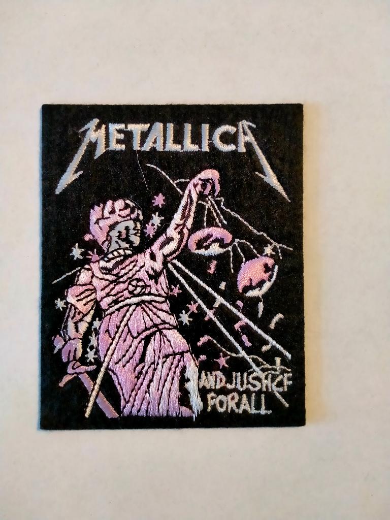 Metallica and Justice muziek metal hardrock kleding patch, Verzamelen, Muziek, Artiesten en Beroemdheden, Zo goed als nieuw, Kleding