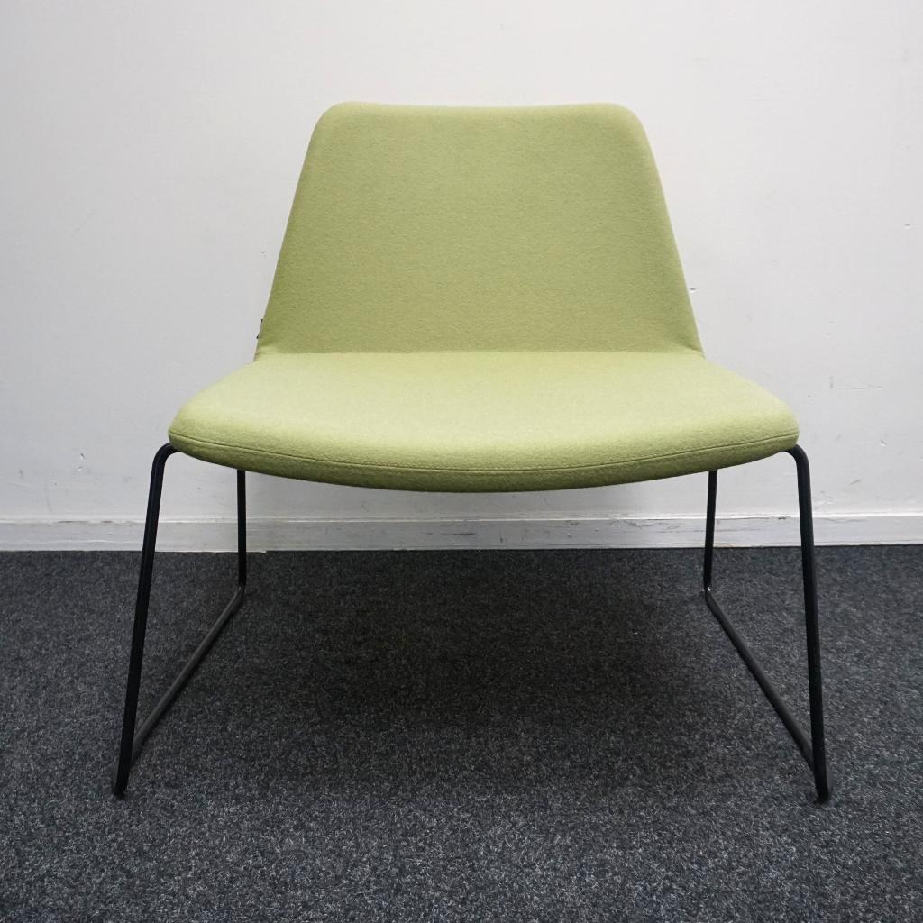 Johanson Mind EC Design Fauteuils | Effen Groen / Zwart, Gebruikt, -, -, 75 tot 100 cm