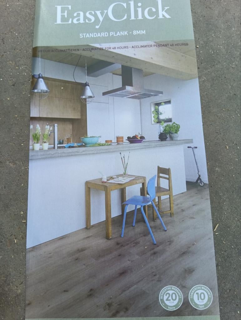 56m2 nieuw click laminaat EasyClick licht eiken, Ophalen