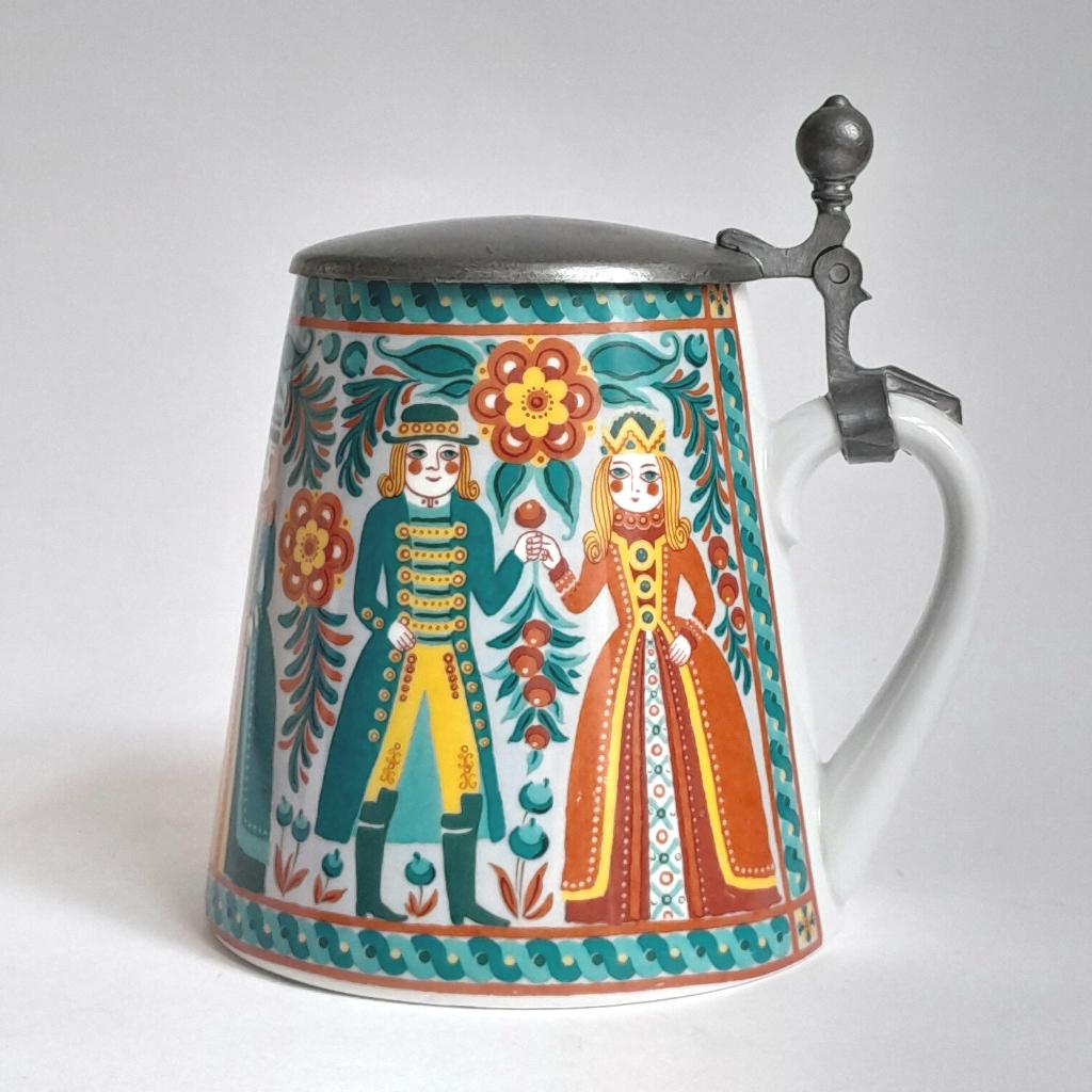 Vintage Elisabeth Liegl bierpul - West Germany - Folk Art, Ophalen of Verzenden, Huis en Inrichting