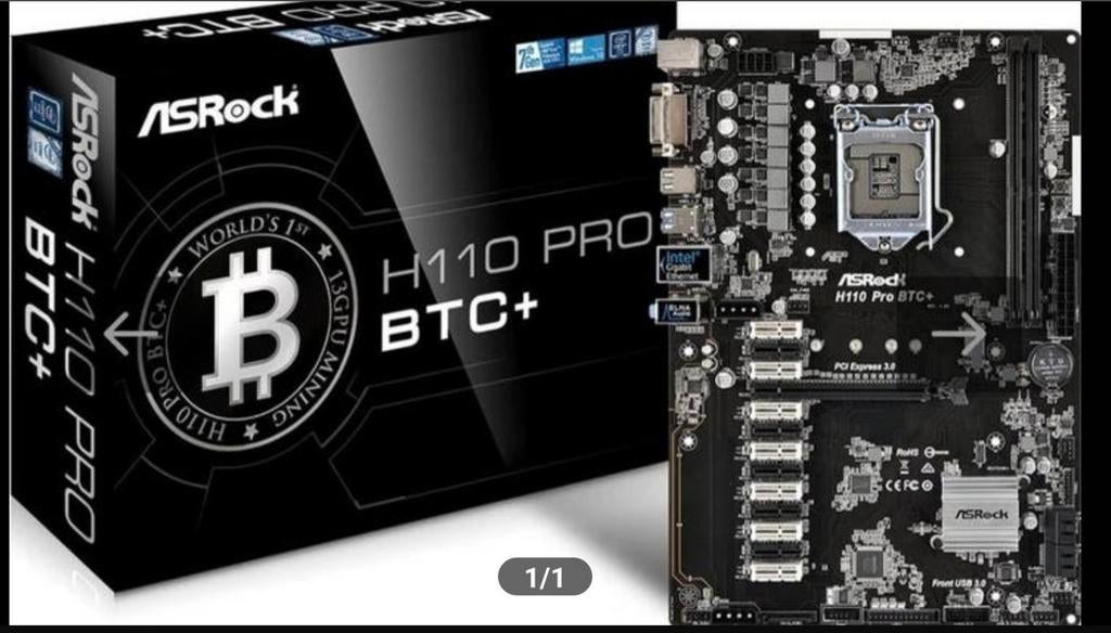 Mining Rig Set: Asrock H110 Pro BTC+ Moederbord met CPU/RAM, Ophalen of Verzenden